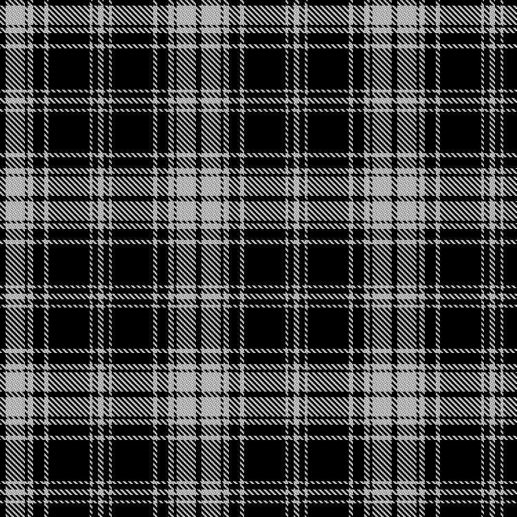 Tartan image: Kinloch Anderson Black and White. Click on this image to see a more detailed version.