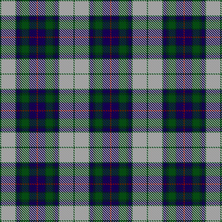 Tartan image: Fraser Gathering Dress (1997). Click on this image to see a more detailed version.