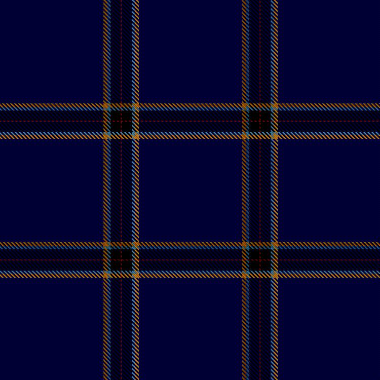 Tartan image: Pipes & Drums of the Blue & Gold. Click on this image to see a more detailed version.