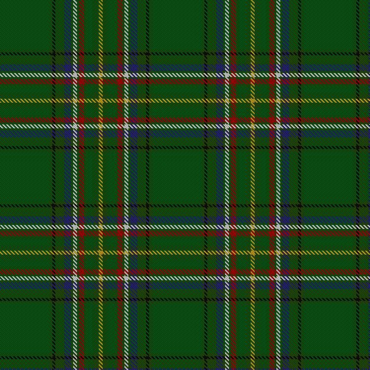 Tartan image: Irish American. Click on this image to see a more detailed version.