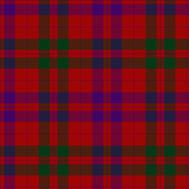 Tartan image: Lovat or Fraser. Click on this image to see a more detailed version.