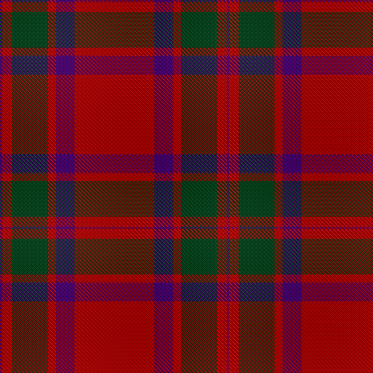 Tartan image: Lovat or Fraser #1. Click on this image to see a more detailed version.