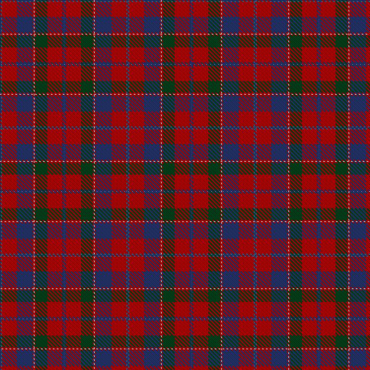 Tartan image: MacDonald of Glenaladale. Click on this image to see a more detailed version.