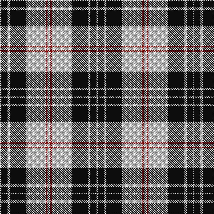 Tartan image: MacPherson of Cluny (Black and White). Click on this image to see a more detailed version.
