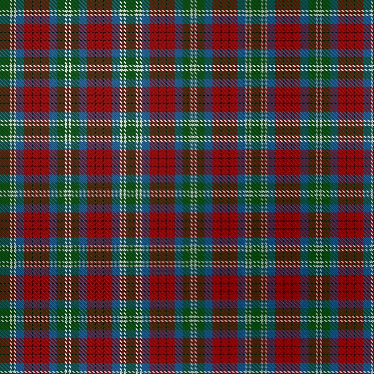 Tartan image: Teirney (Estimated threadcount). Click on this image to see a more detailed version.