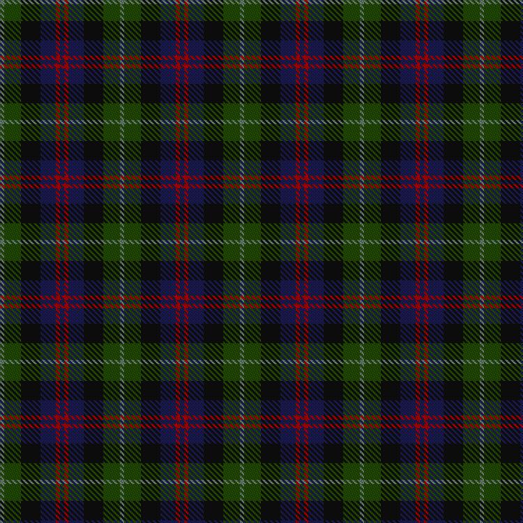 Tartan image: Wilsons' No.112 (Blue). Click on this image to see a more detailed version.