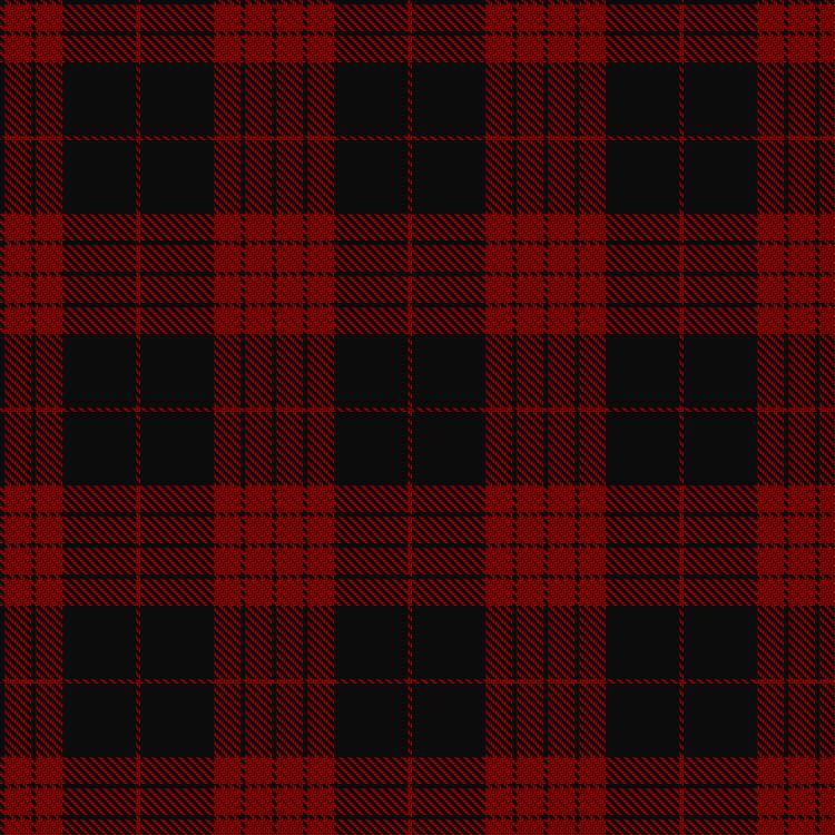 Tartan image: Cameron, Black & Red. Click on this image to see a more detailed version.